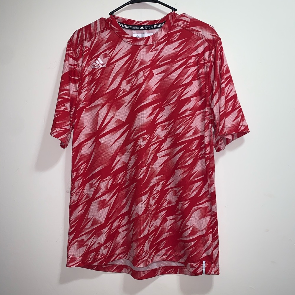 Red Adidas shirt